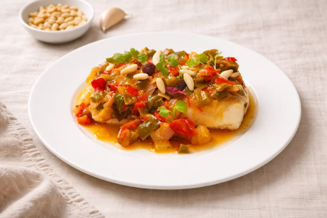 Bacalao con samfaina