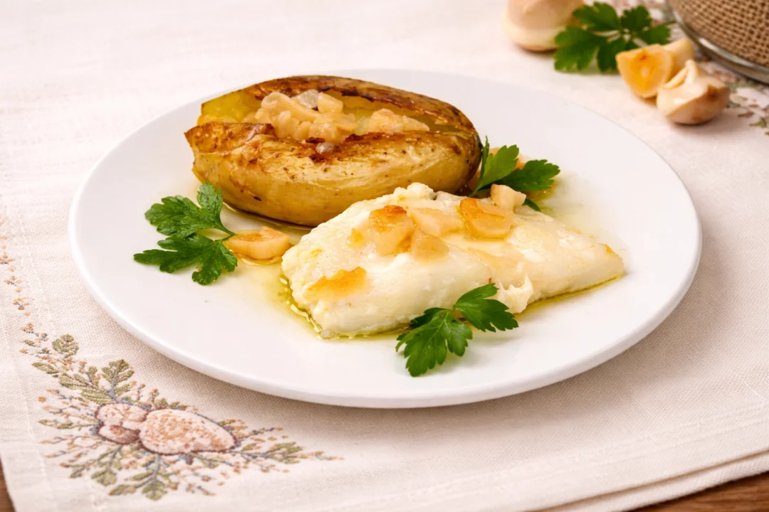 Bacalhau com batatas a murro