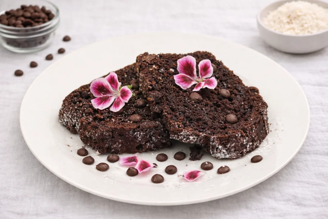 Bizcocho de chocolate amargo y coco