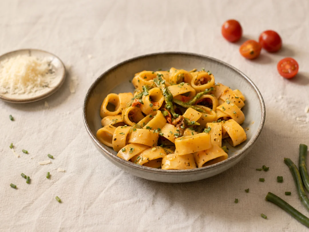 imagen de Pasta a la carbonara de verduras
