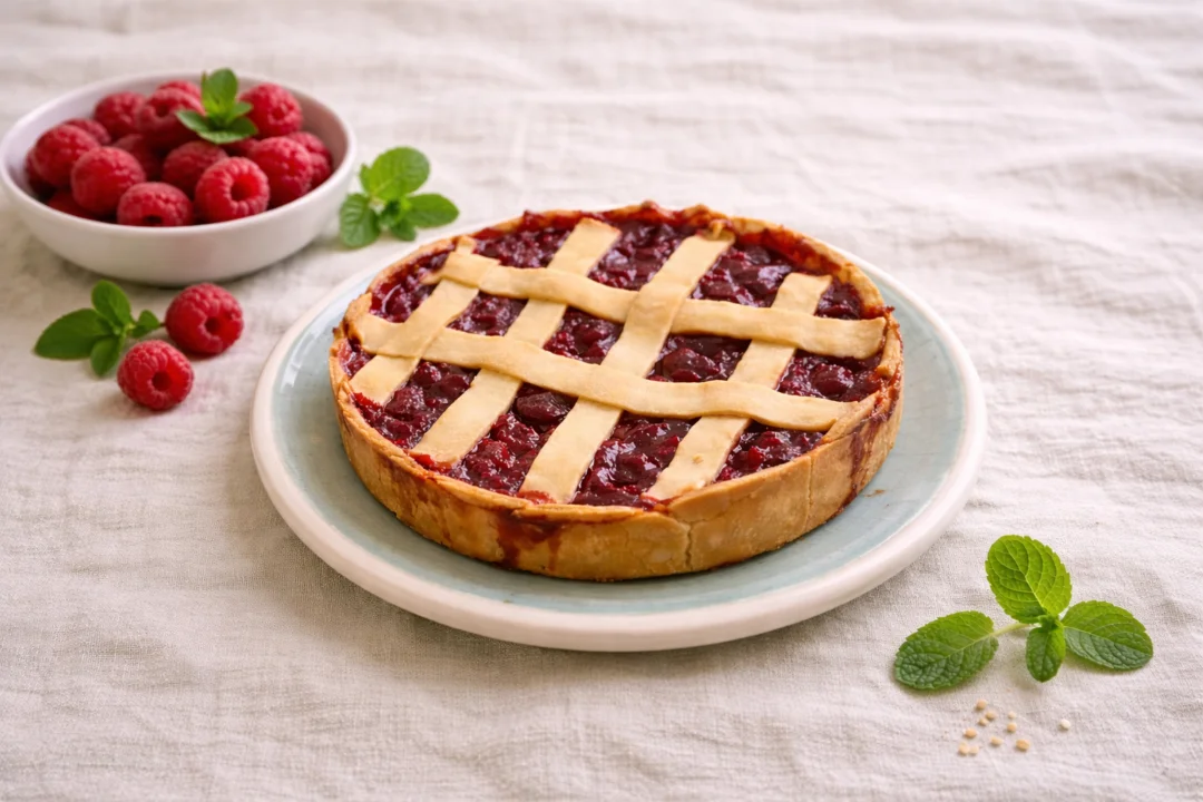 imagen de Crostata de frambuesas