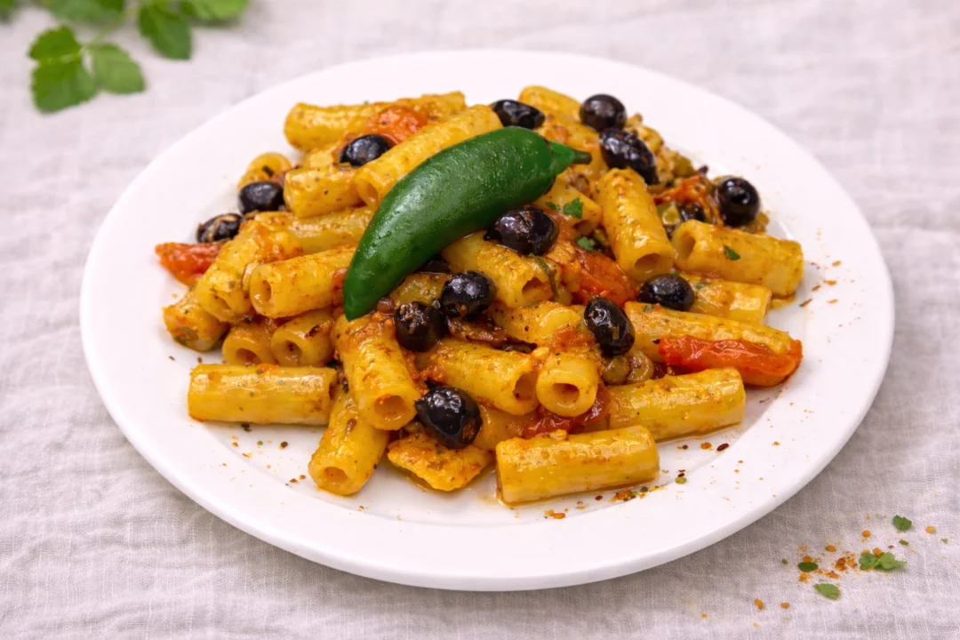 Macarrones a la puttanesca