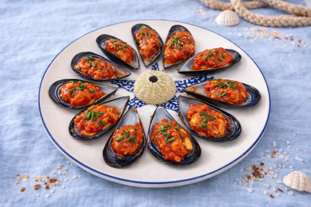 Mejillones veraniegos en salsa refrescante