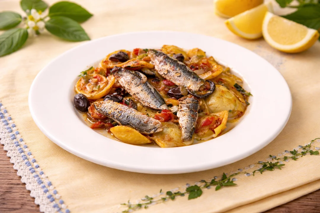 Pasta con sardinas