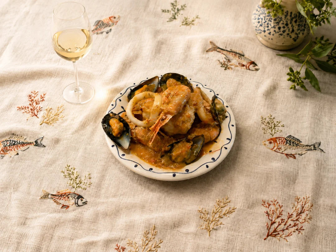 Romescada de pescado