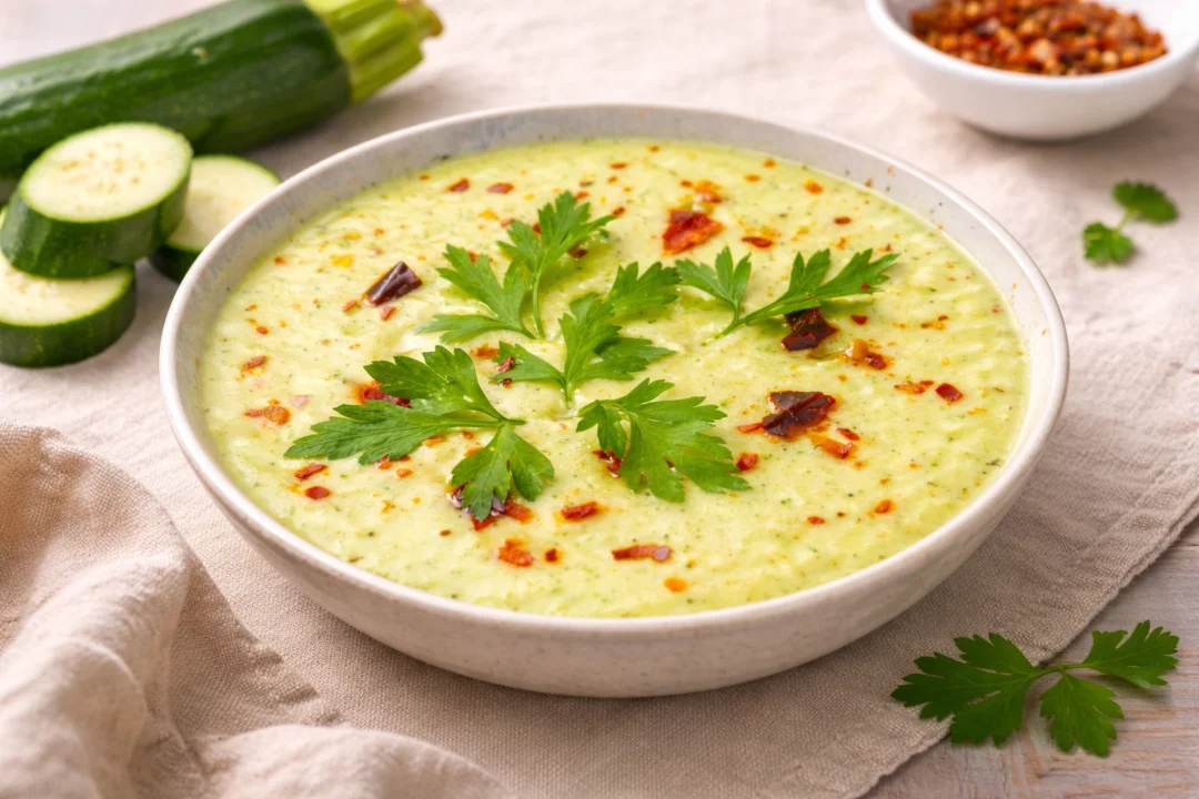 Salmorejo de calabacín