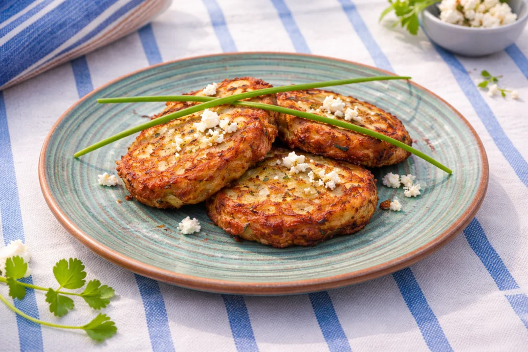 Tortitas griegas de calabacín